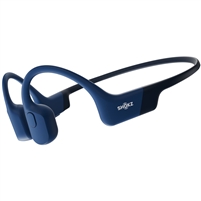 Shokz OpenRun Open-Ear Wireless Bone Conduction Headphones. (Blue)