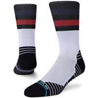 Stance Medal Crew Athletic Sock. (Grey/Black/Red)