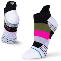 Stance Long Game Tab Women's Running Sock. (Black/Pink/Heather)