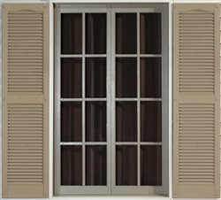 Mid America Master Vinyl louver exterior shutter