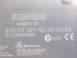 UNUSED SIEMENS I/O (6ES7 321-1BL00-0AA0)