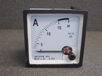0-15 AMP Analog Panel Ammeter (72mmx72mmx45mm)