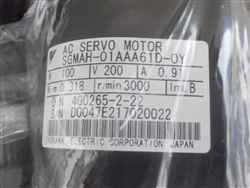 USED OMRON SERVO MOTOR (SGMAH-01AAA61D-0Y)