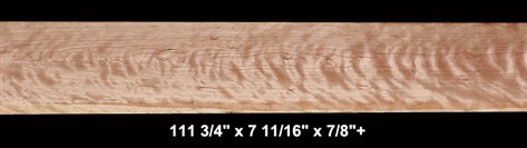 Curly Cherry - 111 3/4" x 7 11/16" x 7/8"+ -  $87.00