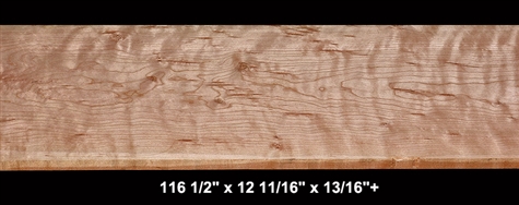 Extra-Wide Curly Cherry - 116 1/2" x 12 11/16" x 13/16"+ -  $140.00