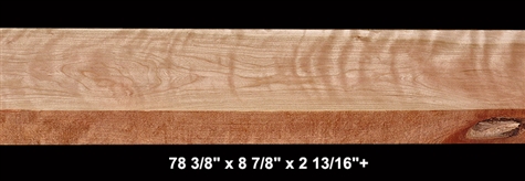 Thick Curly Cherry - 78 3/8" x 8 7/8" x 2 13/16"+ -  $185.00
