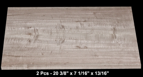 Book-Matched Paint Grade Maple - 2 Pcs - 20 3/8" x 7 1/16" x 13/16" - $45.00