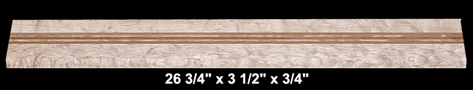 Flat Sawn Quilted Maple/Oak/Cherry/Sapele Neck Blank - 26 3/4" x 3 1/2" x 3/4" - $45.00
