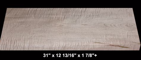Paintable Maple Single Piece Body Blank - 31" x 12 13/16" x 1 7/8"+ - $60.00