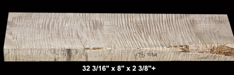Thick Curly Maple - 32 3/16" x 8" x 2 3/8"+ - $105.00