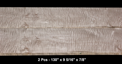 Book-Matched Curly Maple - 2 Pcs - 130" x 9 5/16" x 7/8" - $295.00