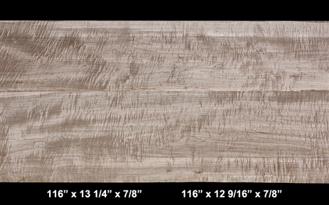 Extra-Wide Curly Maple Set - 2 Pcs - See Photos for Sizes - $300.00