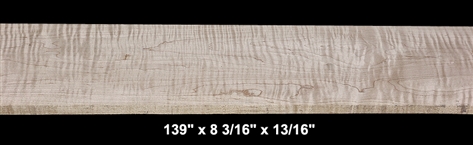 Curly Maple - 139" x 8 3/16" x 13/16" - $75.00
