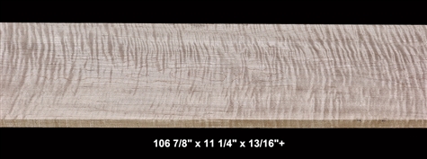 Wide Curly Maple - 106 7/8" x 11 1/4" x 13/16"+ - $130.00