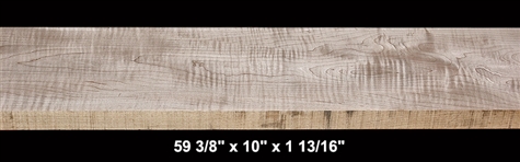 Wide Curly Maple - 59 3/8" x 10" x 1 13/16" - $80.00