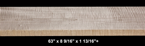 Curly Maple - 63" x 8 9/16" x 1 13/16"+ - $70.00