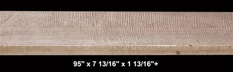 Off-Color Curly Maple - 95" x 7 13/16" x 1 13/16"+ - $90.00