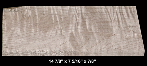 Curly Maple - 14 7/8" x 7 5/16" x 7/8" - $11.00
