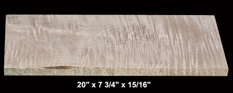 Curly Maple - 20" x 7 3/4" x 15/16" - $14.00