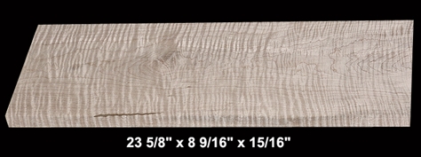 Curly Maple - 23 5/8" x 8 9/16" x 15/16" - $23.00