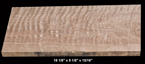 Curly Red Oak - 18 1/8" x 9 1/8" x 15/16" - $18.00