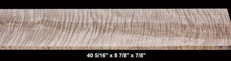 Heartwood Curly Maple - 40 5/16" x 8 7/8" x 7/8" - $42.00