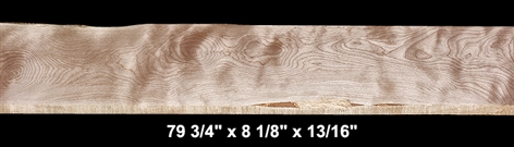 Curly Yellow Birch - 79 3/4" x 8 1/8" x 13/16" - $68.00