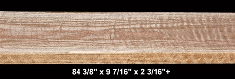 Thick Curly Red Oak - 84 3/8" x 9 7/16" x 2 3/16"+ - $145.00