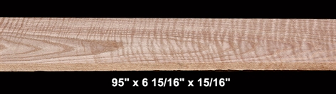 Curly Red Oak - 95" x 6 15/16" x 15/16" - $73.00