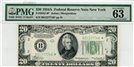 2055-B*, $20 Federal Reserve Note New York, 1934A