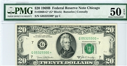 2069-G*, $20 Federal Reserve Note Chicago, 1969B