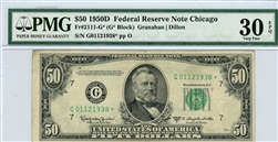 2111-G*, $50 Federal Reserve Note Chicago, 1950D