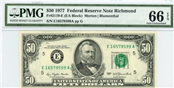 2119-E, $50 Federal Reserve Note Richmond, 1977