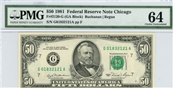 2120-G, $50 Federal Reserve Note Chicago, 1981