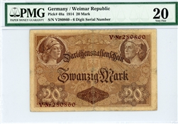 48a, 20 Mark Germany, 1914