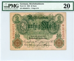 32, 50 Mark Germany, 1908