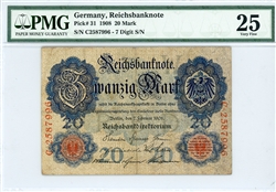 31, 20 Mark Germany, 1908