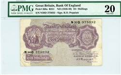 368a, 10/- Shillings Great Britian, ND (1948-49)