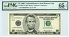 1987-J* (BJ* Block), $5 Federal Reserve Note Kansas City, 1999