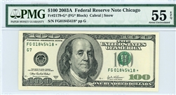 2179-G* (FG* Block), $100 Federal Reserve Note Chicago, 2003A