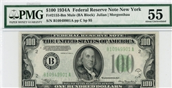 2153-Bm Mule (BA Block), $100 Federal Reserve Note New York, 1934A