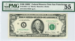 2166-L* (L* Block), $100 Federal Reserve Note San Francisco, 1969C