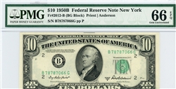 2012-B (BG Block), $10 Federal Reserve Note New York, 1950B