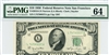 2010-LN Narrow (LA Block), $10 Federal Reserve Note San Francisco, 1950