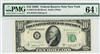 2013-B (BI Block), $10 Federal Reserve Note New York, 1950C