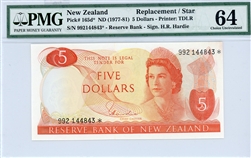 165d*, 5 Dollars New Zealand, 1977-81