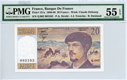 151a, 20 Francs France, 1980-86