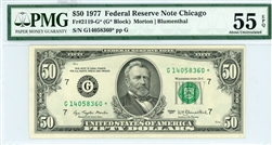 2119-G* (G* Block), $50 Federal Reserve Note Chicago, 1977