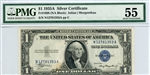 1608 (NA Block), $1 Silver Certificate, 1935A