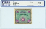 116a*, 10 Francs France, 1944